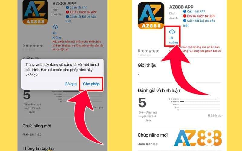 Cấp quyền cho phép tải xuống thiết bị Cấp quyền cho phép tải xuống thiết bị