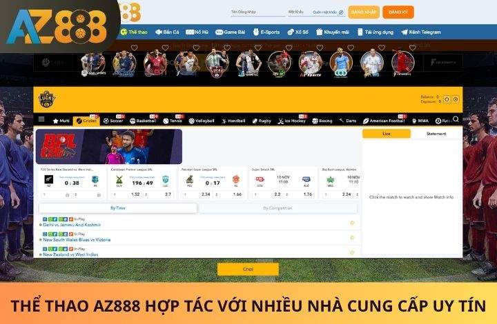 Các sảnh cược có tại Thể Thao AZ888 Các sảnh cược có tại Thể Thao AZ888