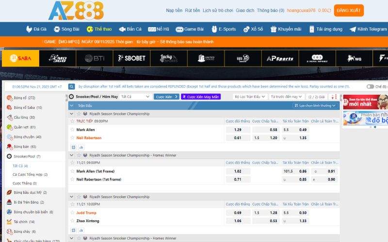 Hướng dẫn các bước tham gia cá cược bida tại AZ888 Hướng dẫn các bước tham gia cá cược bida tại AZ888