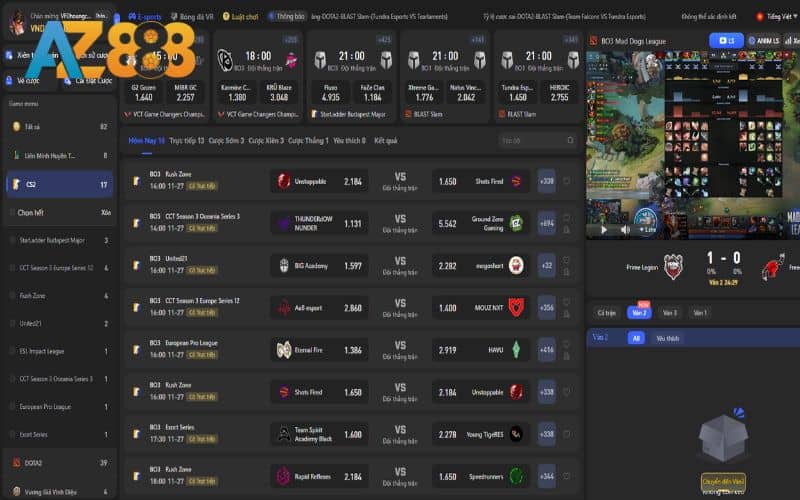 Hướng dẫn các bước tham gia cá cược CSGO tại AZ888 Hướng dẫn các bước tham gia cá cược CSGO tại AZ888